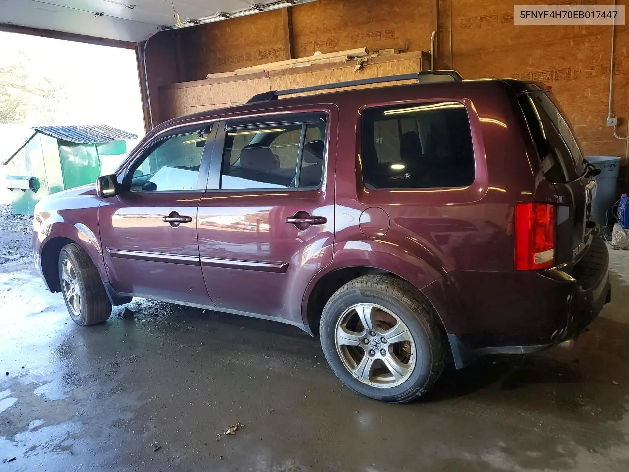 2014 HONDA PILOT VIN 5FNYF4H70EB017447 — фото 2