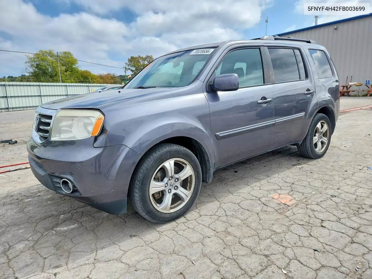 HONDA PILOT 2015, VIN 5FNYF4H42FB003699