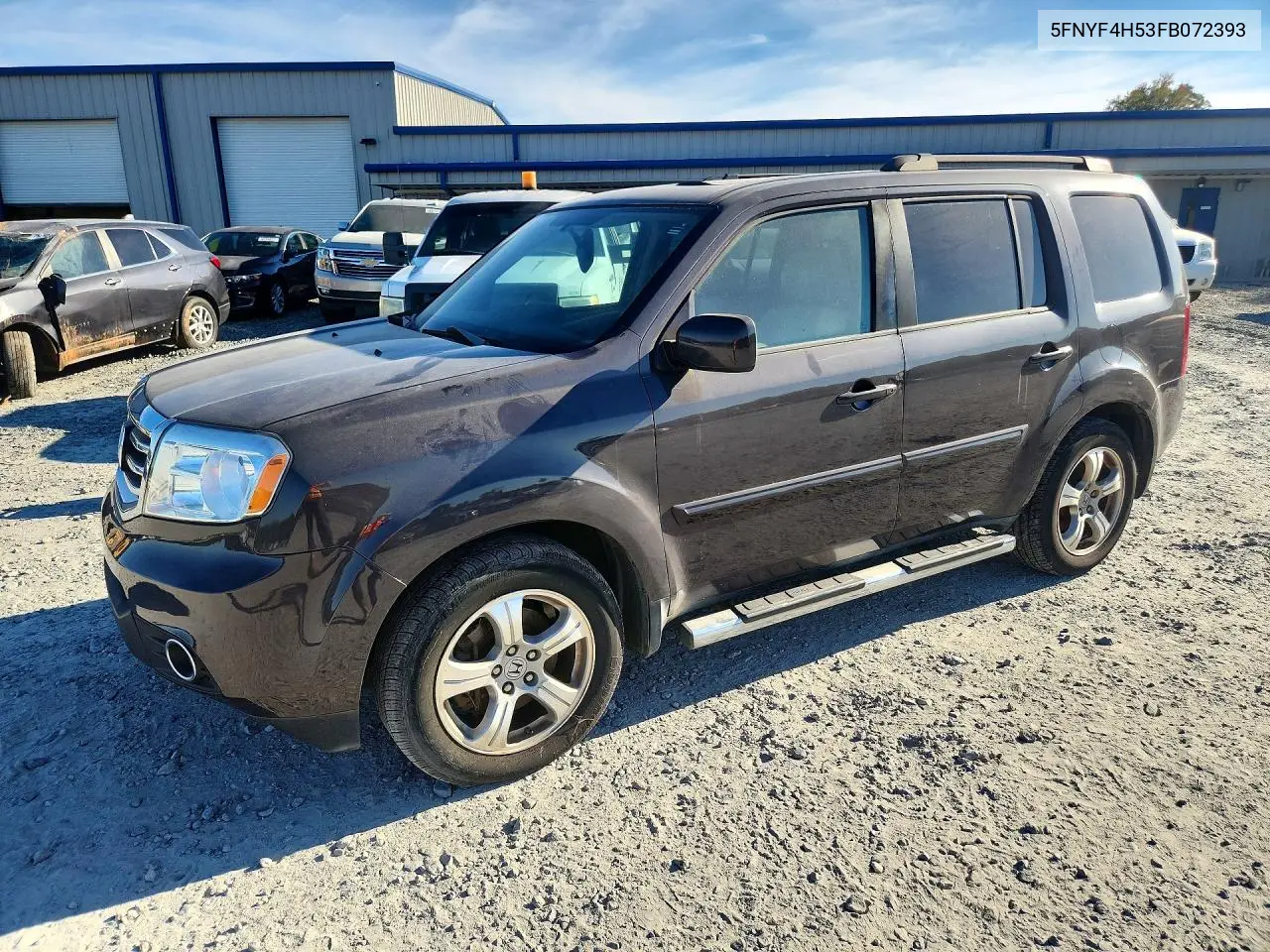 HONDA PILOT 2015, VIN 5FNYF4H53FB072393
