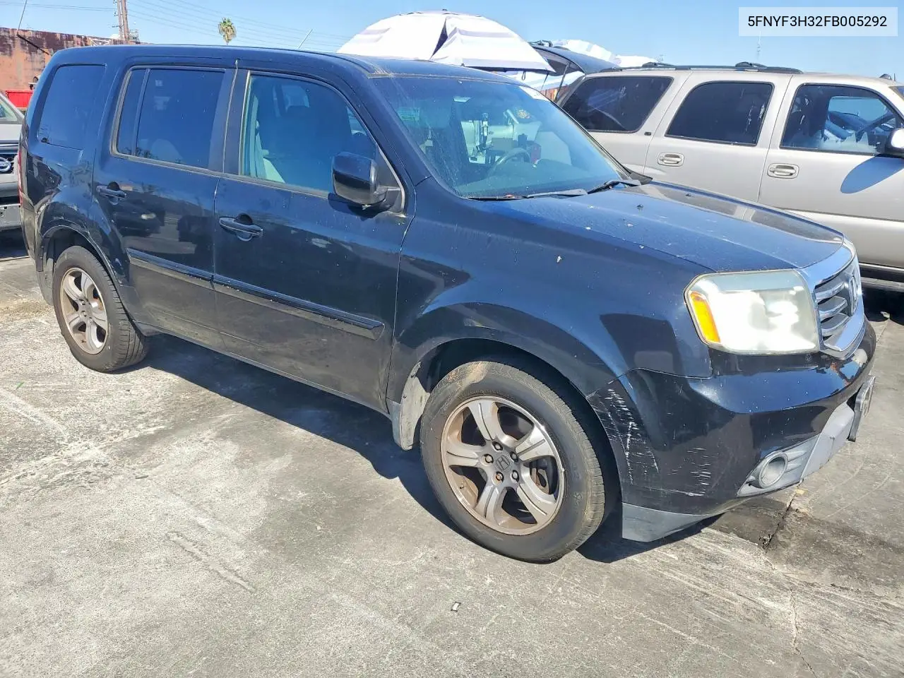 2015 HONDA PILOT VIN 5FNYF3H32FB005292 — фото 4