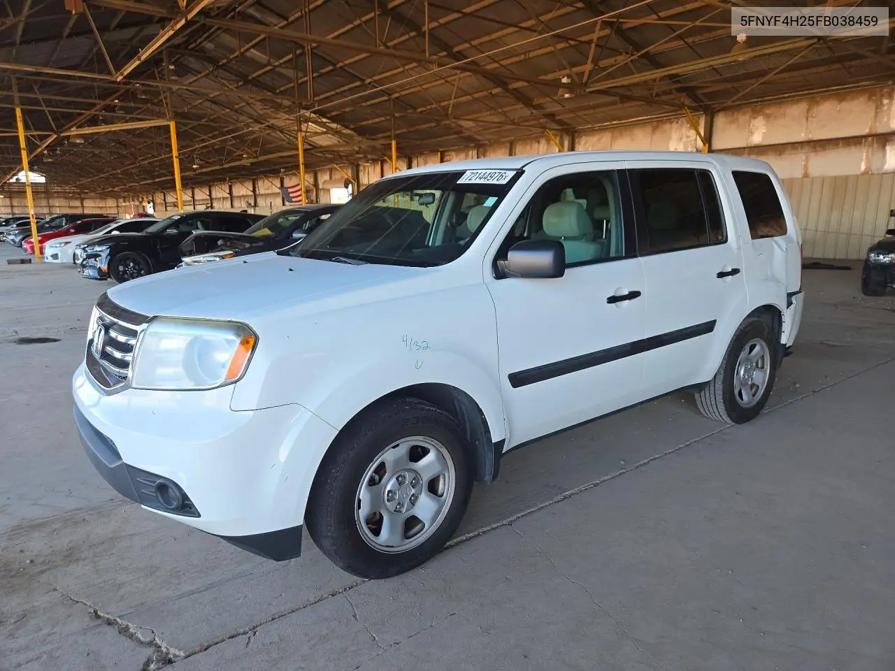 HONDA PILOT 2015, VIN 5FNYF4H25FB038459