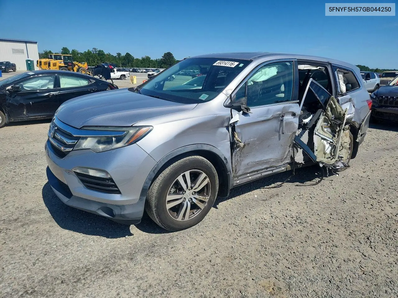 HONDA PILOT 2016, VIN 5FNYF5H57GB044250
