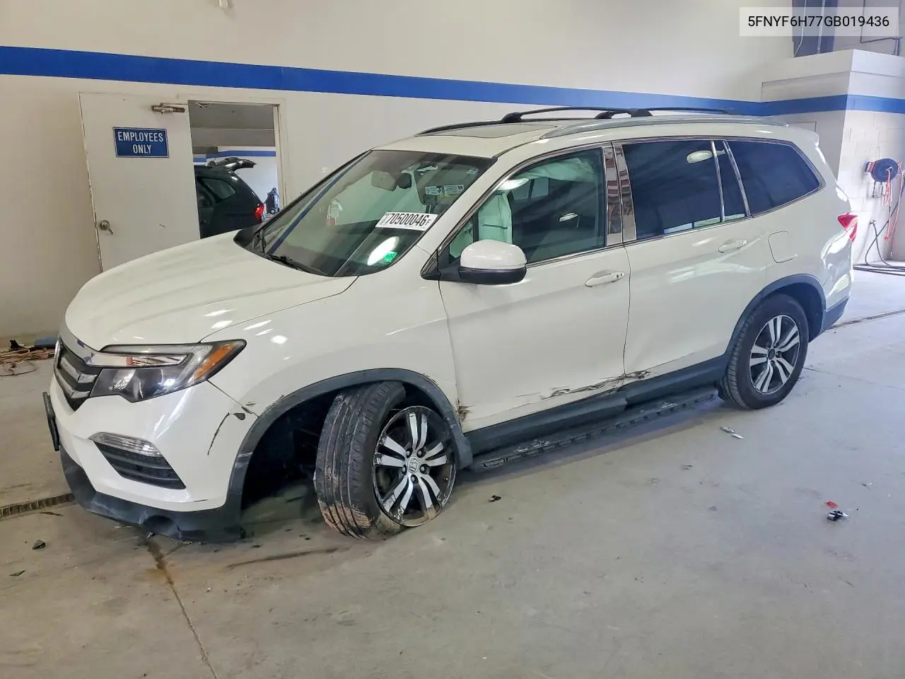 HONDA PILOT 2016, VIN 5FNYF6H77GB019436