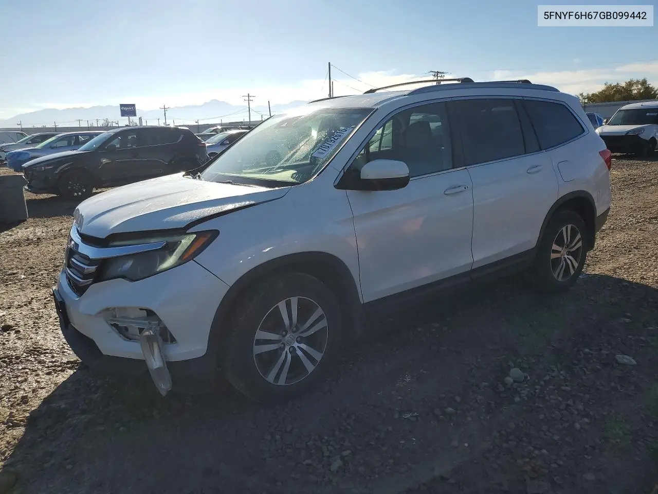 HONDA PILOT 2016, VIN 5FNYF6H67GB099442