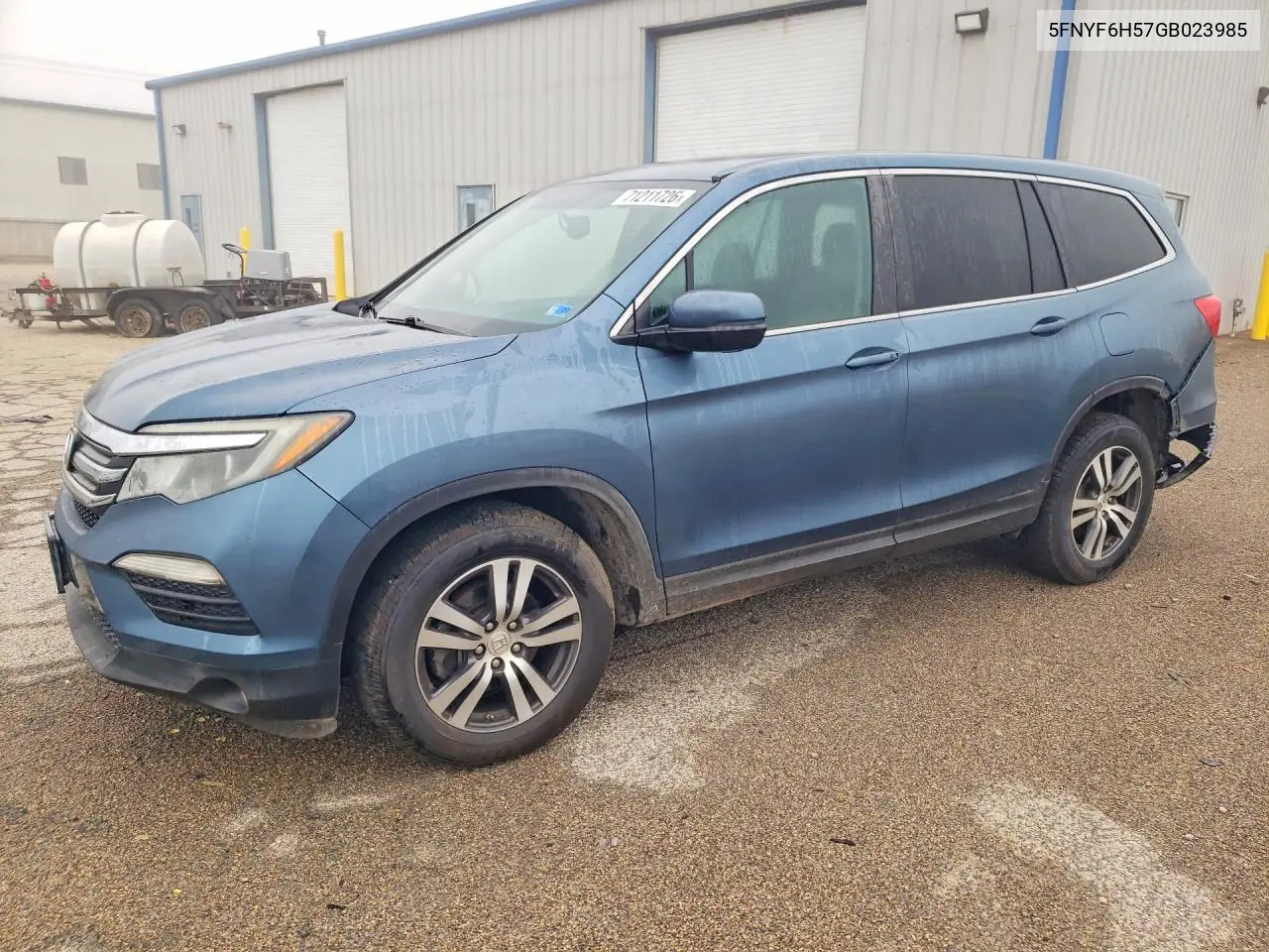 HONDA PILOT 2016, VIN 5FNYF6H57GB023985