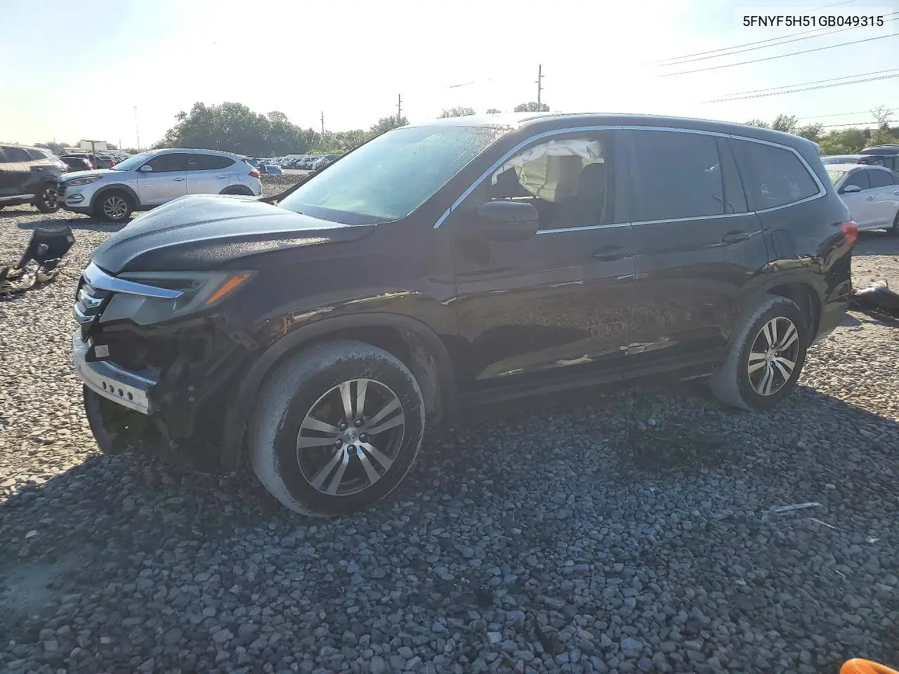 HONDA PILOT 2016, VIN 5FNYF5H51GB049315