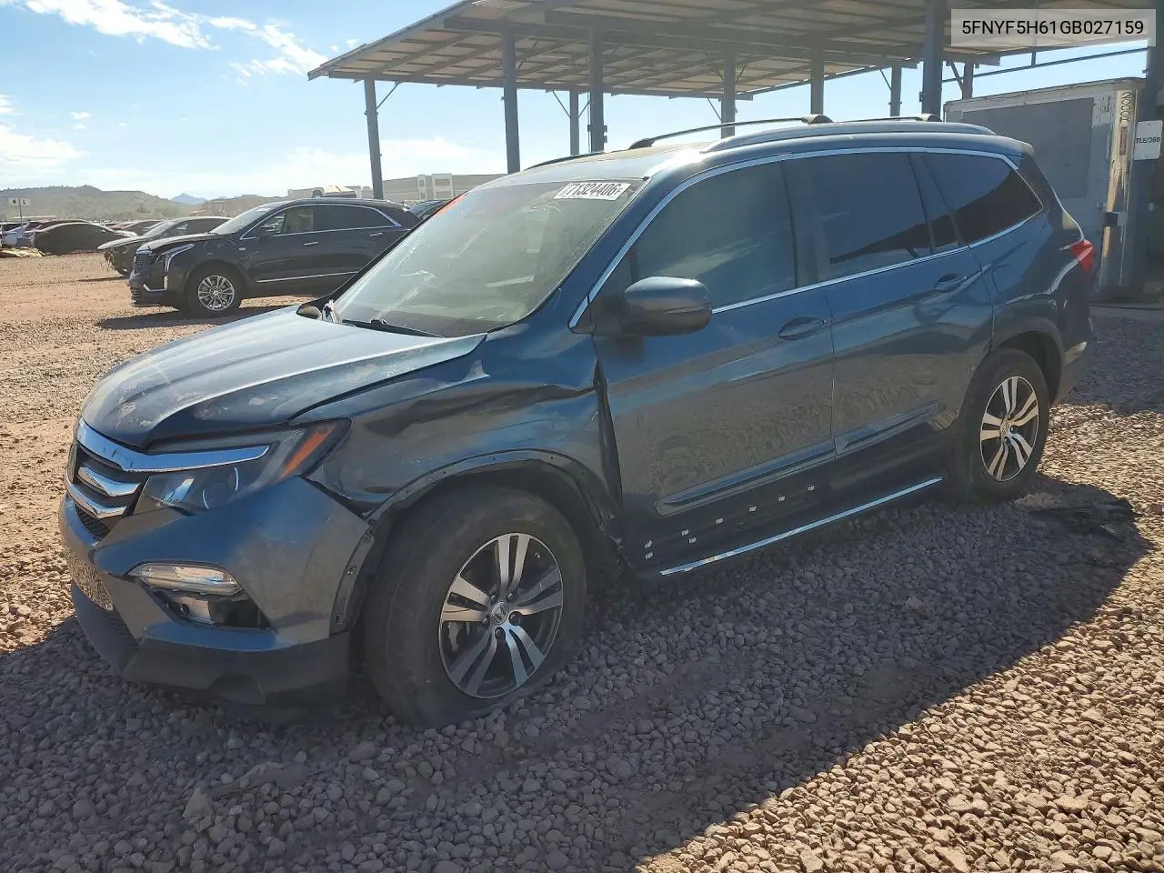 HONDA PILOT 2016, VIN 5FNYF5H61GB027159