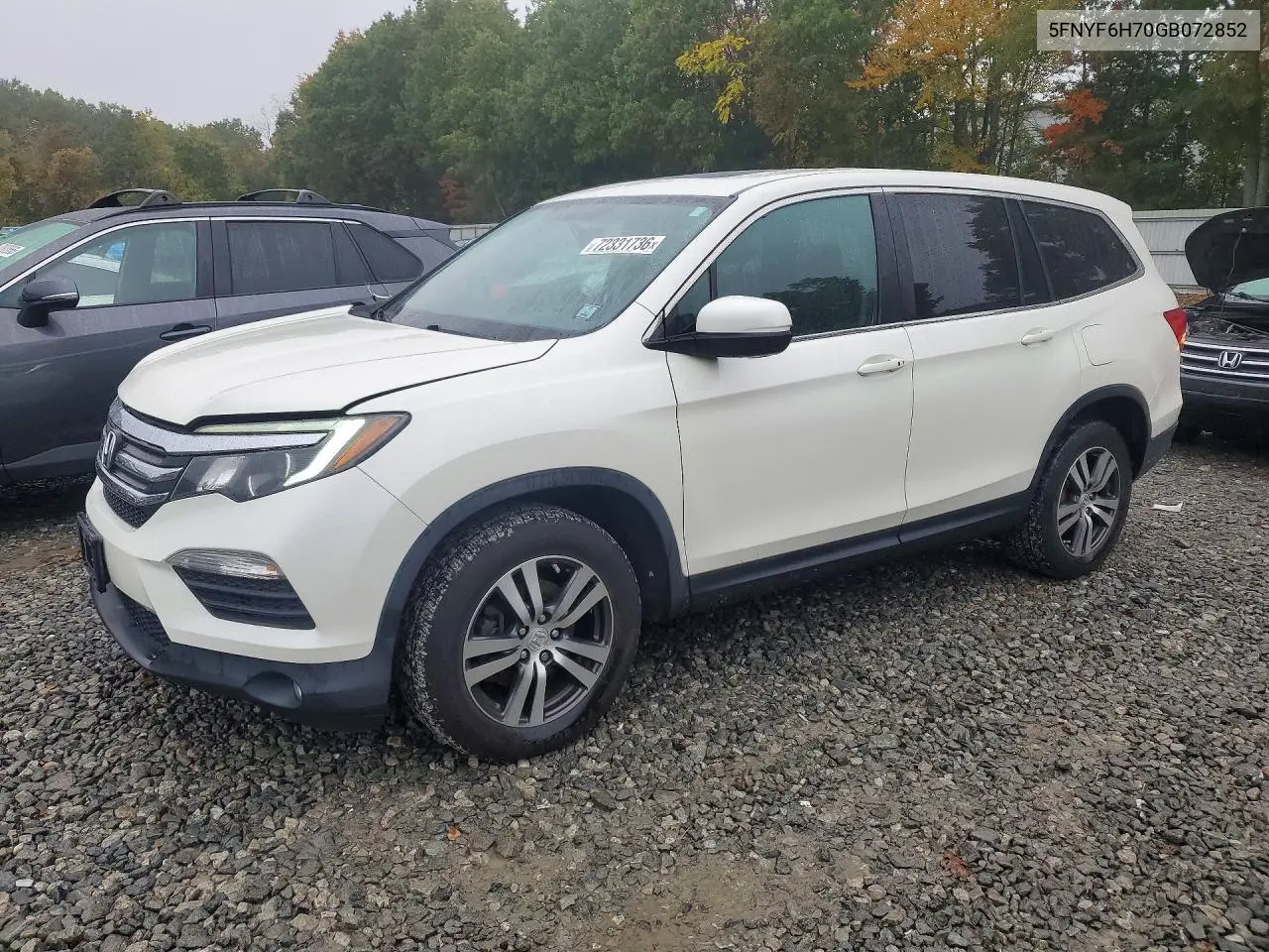 HONDA PILOT 2016, VIN 5FNYF6H70GB072852