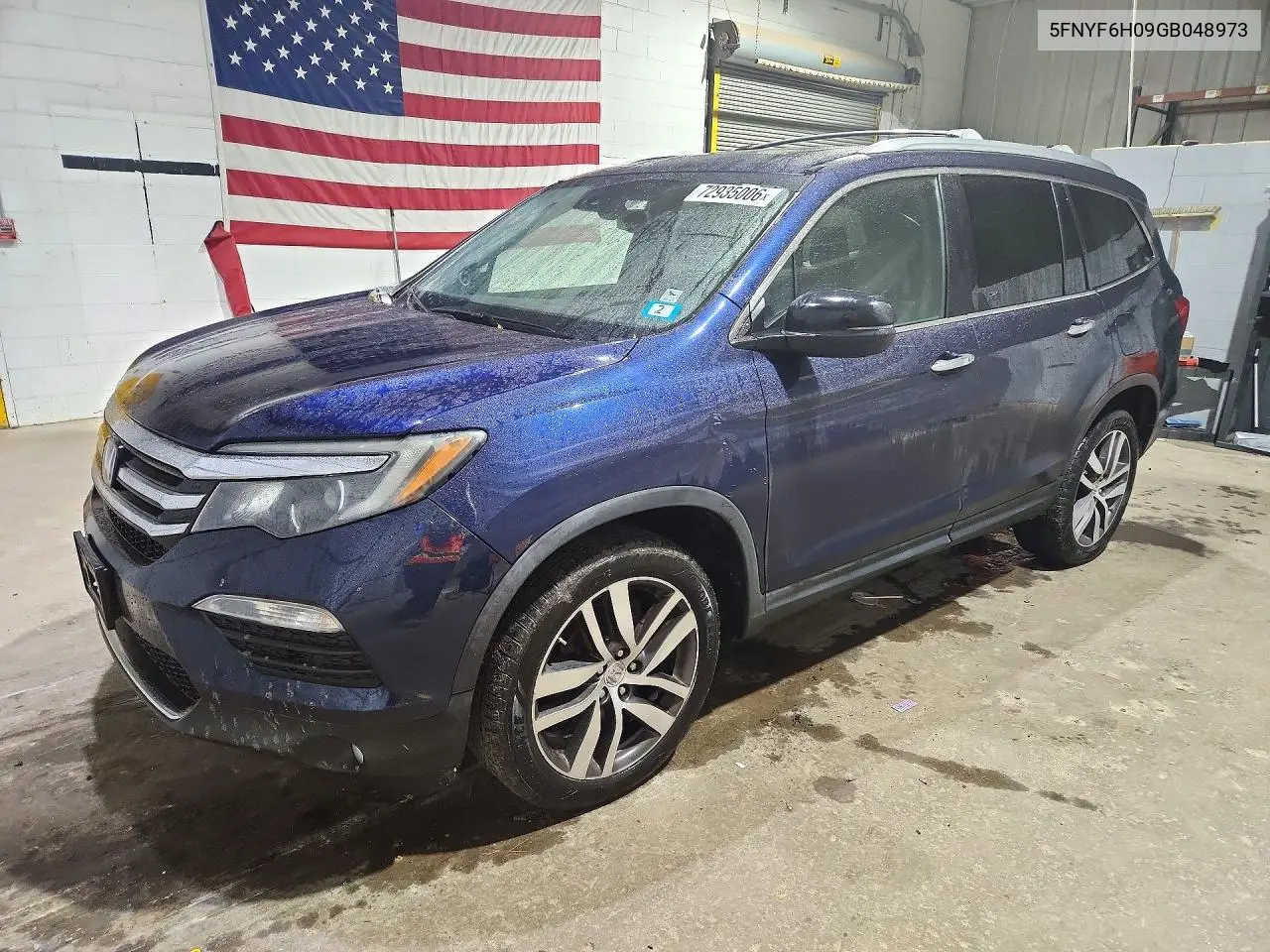 HONDA PILOT 2016, VIN 5FNYF6H09GB048973