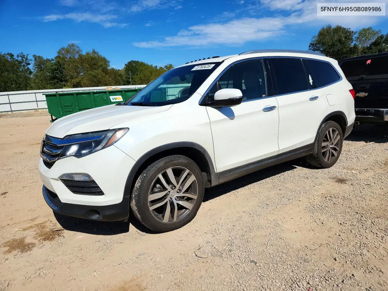 HONDA PILOT 2016, VIN 5FNYF6H95GB089986