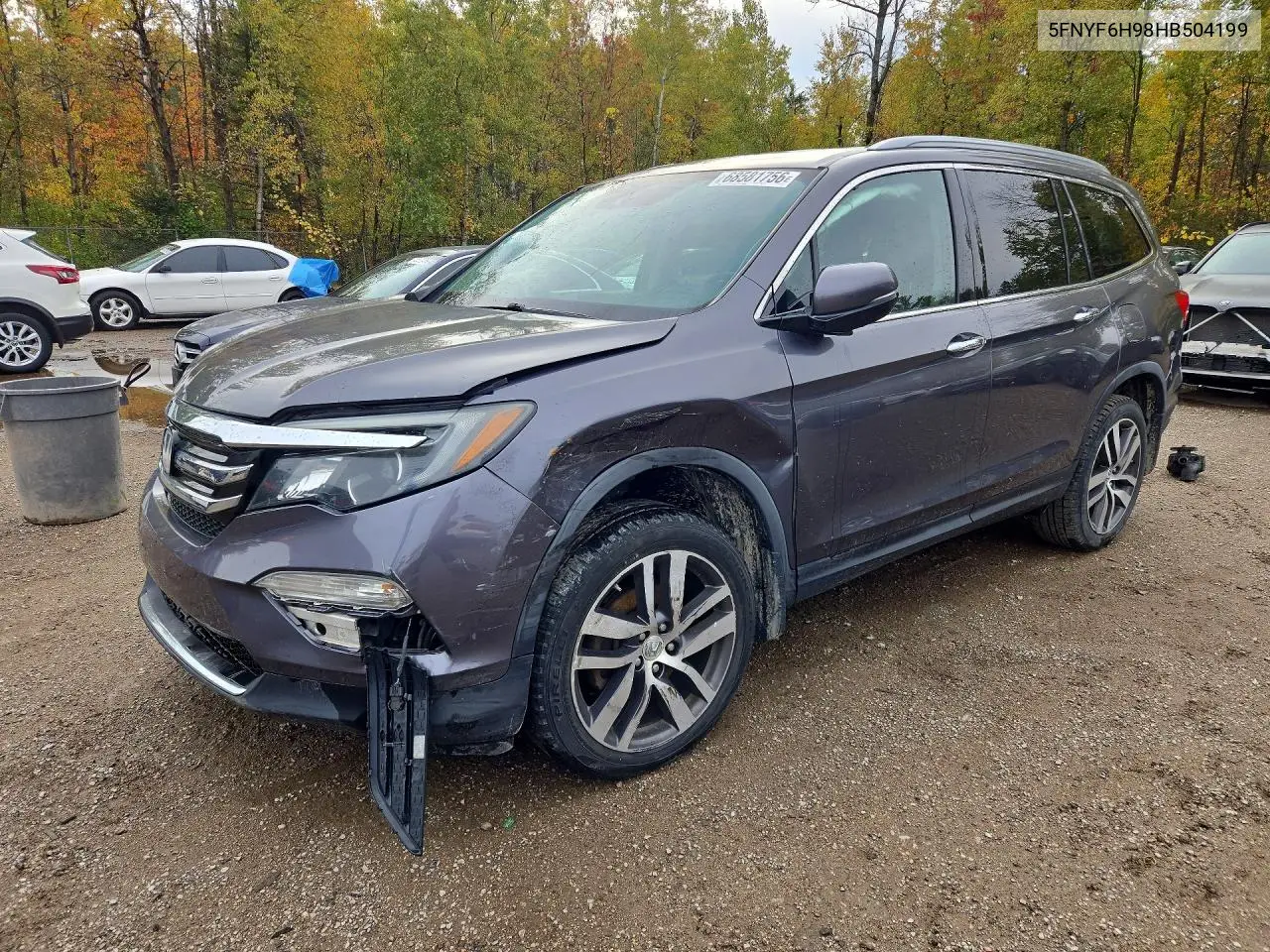 HONDA PILOT 2017, VIN 5FNYF6H98HB504199