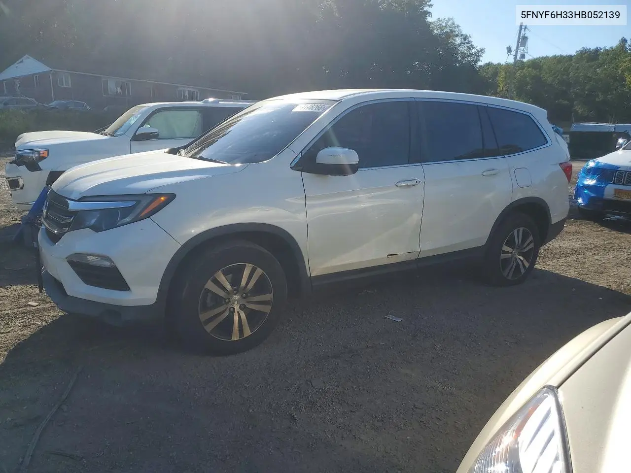 HONDA PILOT 2017, VIN 5FNYF6H33HB052139