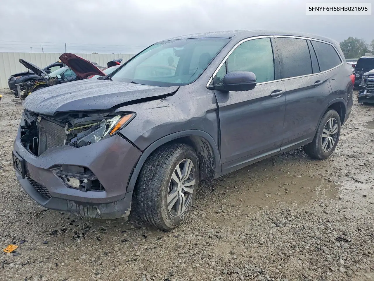 HONDA PILOT 2017, VIN 5FNYF6H58HB021695