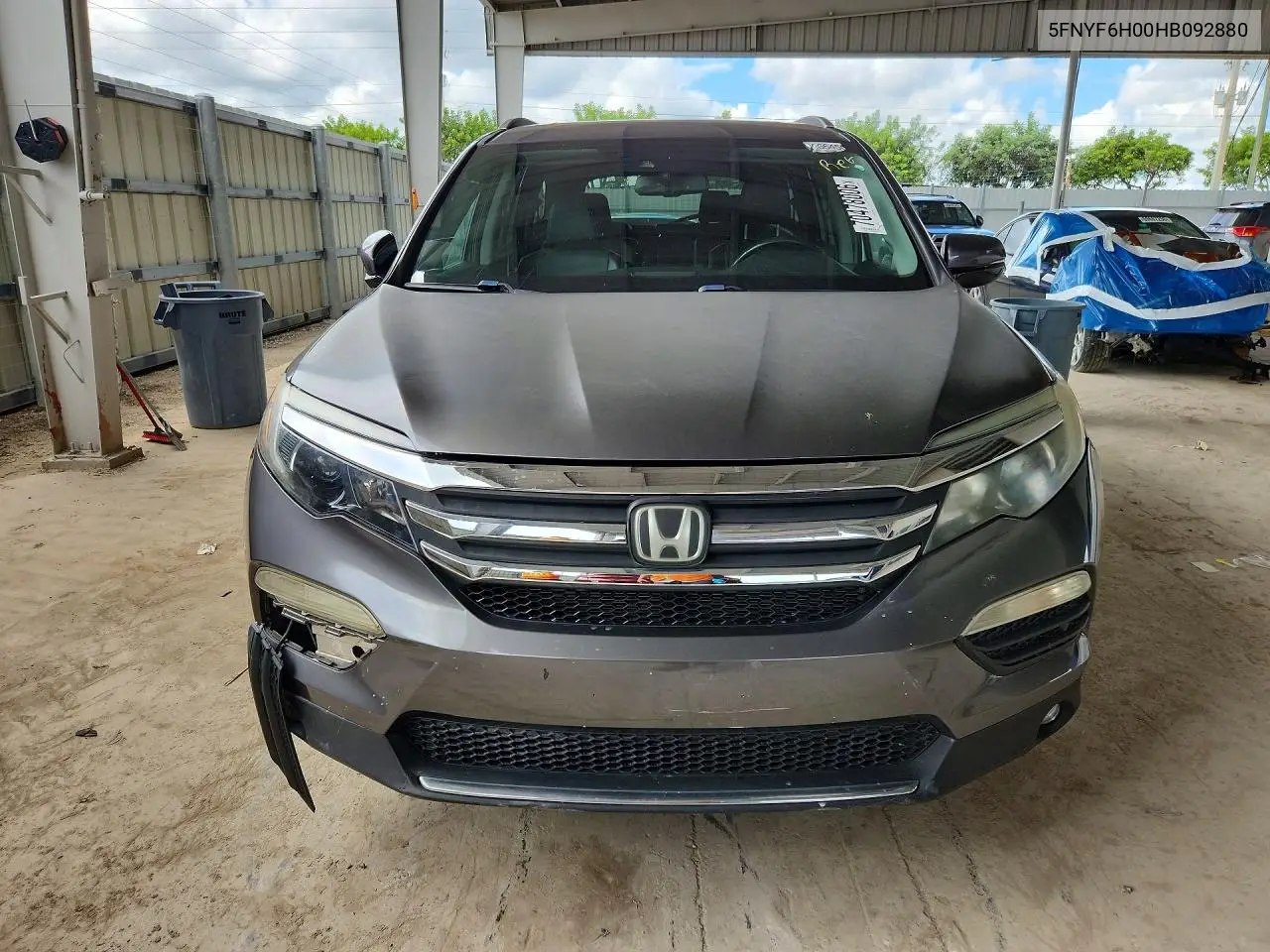 2017 HONDA PILOT VIN 5FNYF6H00HB092880 — фото 5