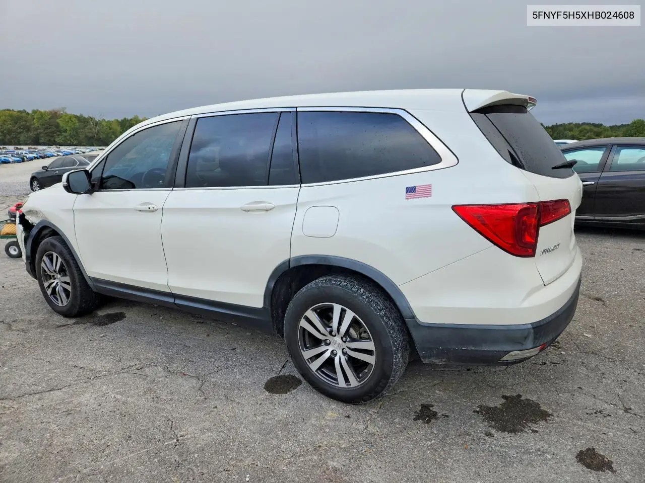 2017 HONDA PILOT VIN 5FNYF5H5XHB024608 — фото 2