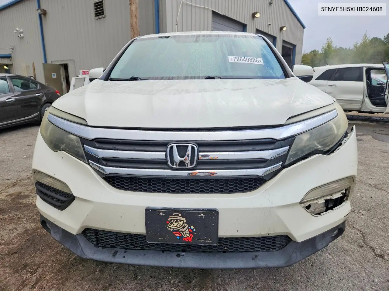 2017 HONDA PILOT VIN 5FNYF5H5XHB024608 — фото 5