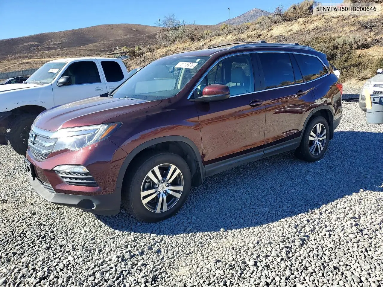 HONDA PILOT 2017, VIN 5FNYF6H50HB000646