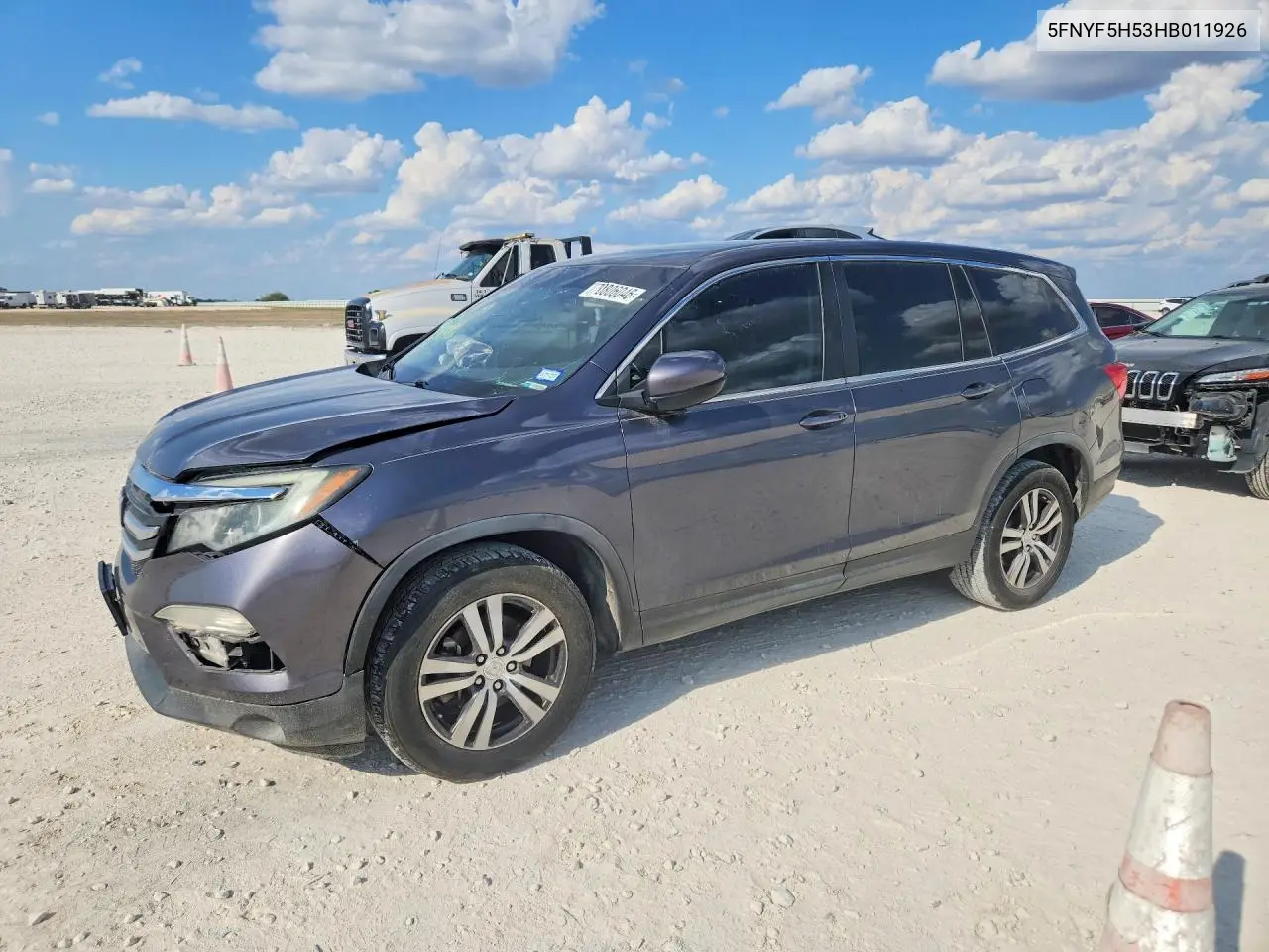 HONDA PILOT 2017, VIN 5FNYF5H53HB011926