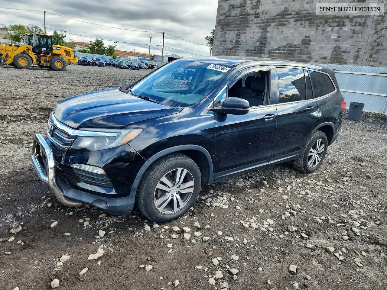HONDA PILOT 2017, VIN 5FNYF6H72HB001539
