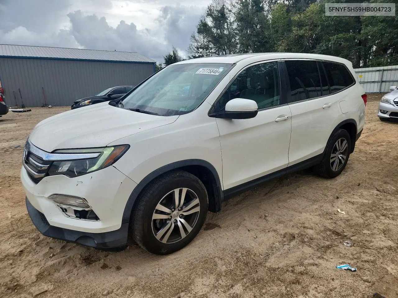 HONDA PILOT 2017, VIN 5FNYF5H59HB004723