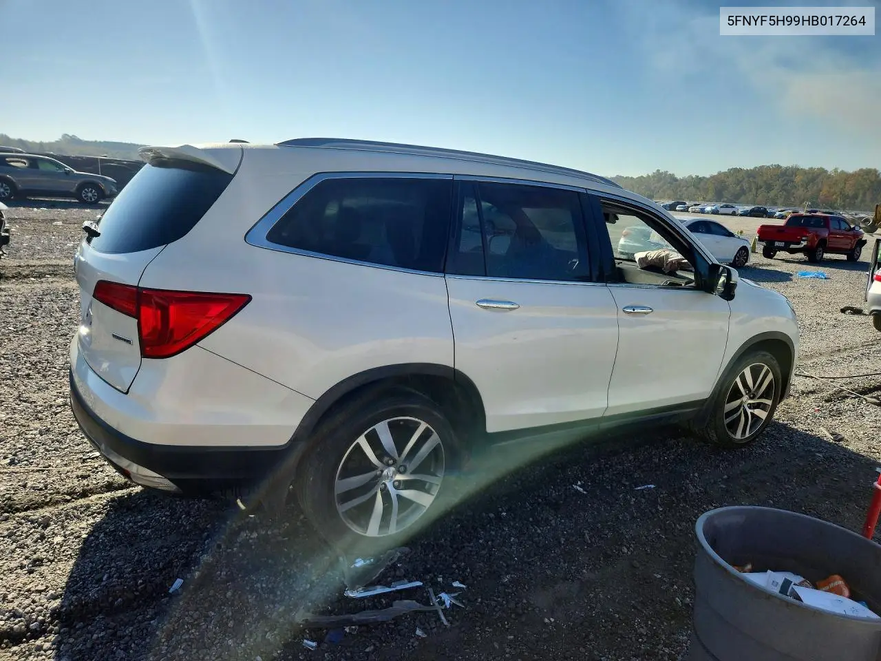 2017 HONDA PILOT VIN 5FNYF5H99HB017264 — фото 3