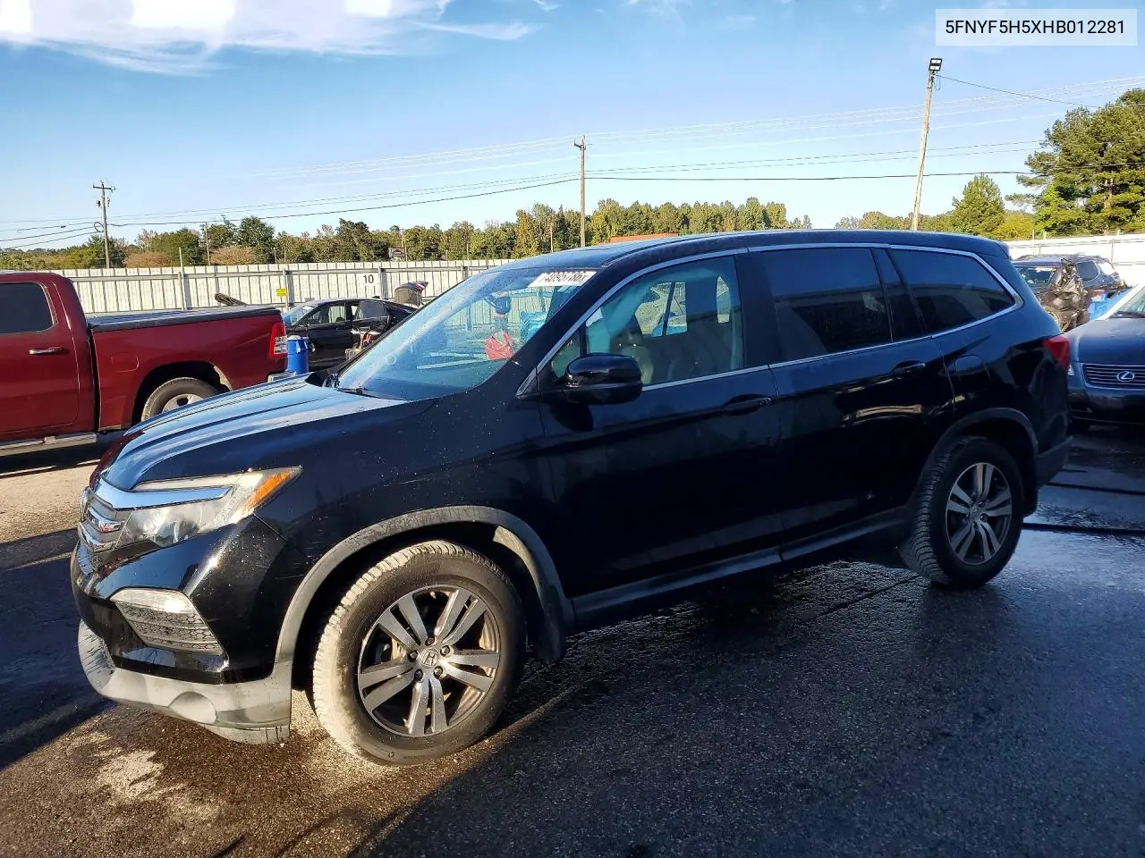 HONDA PILOT 2017, VIN 5FNYF5H5XHB012281