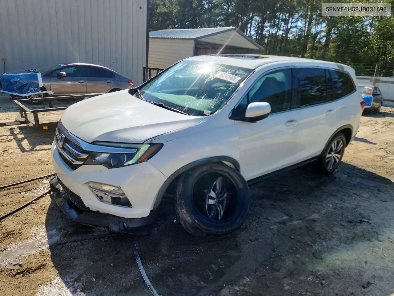 HONDA PILOT 2018, VIN 5FNYF6H58JB031696