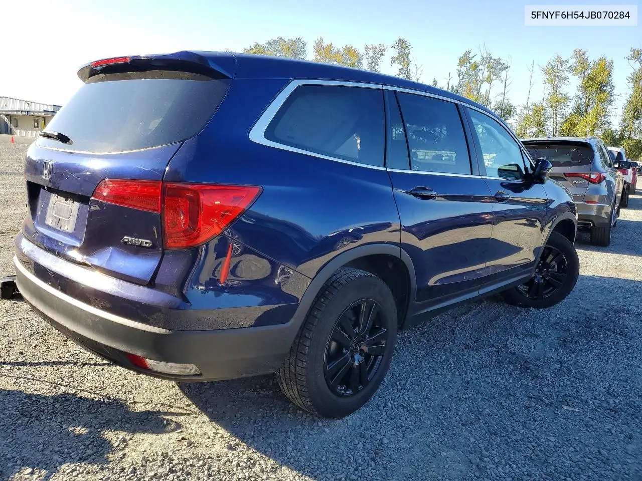 2018 HONDA PILOT VIN 5FNYF6H54JB070284 — фото 3