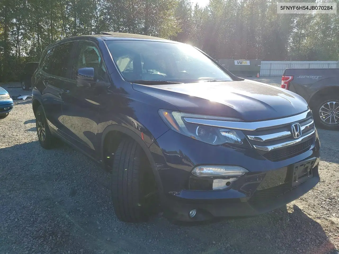 2018 HONDA PILOT VIN 5FNYF6H54JB070284 — фото 4