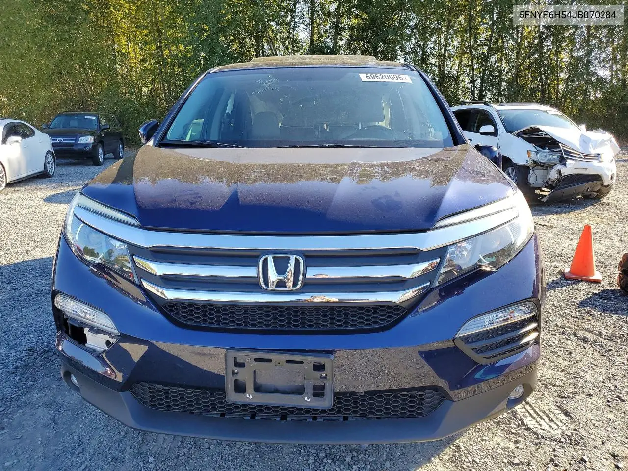 2018 HONDA PILOT VIN 5FNYF6H54JB070284 — фото 5
