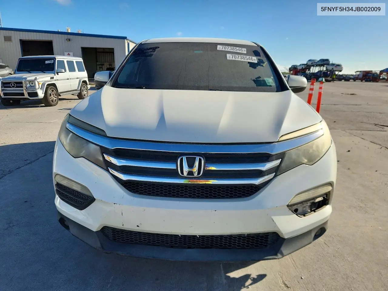 2018 HONDA PILOT VIN 5FNYF5H34JB002009 — фото 5