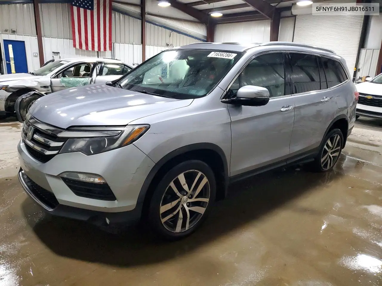 HONDA PILOT 2018, VIN 5FNYF6H91JB016511
