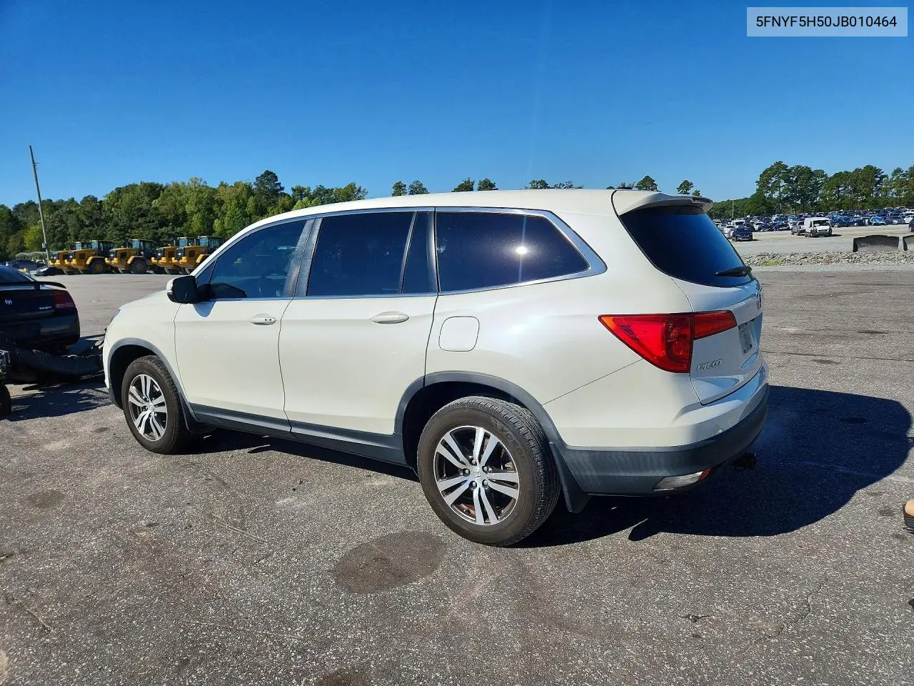 2018 HONDA PILOT VIN 5FNYF5H50JB010464 — фото 2