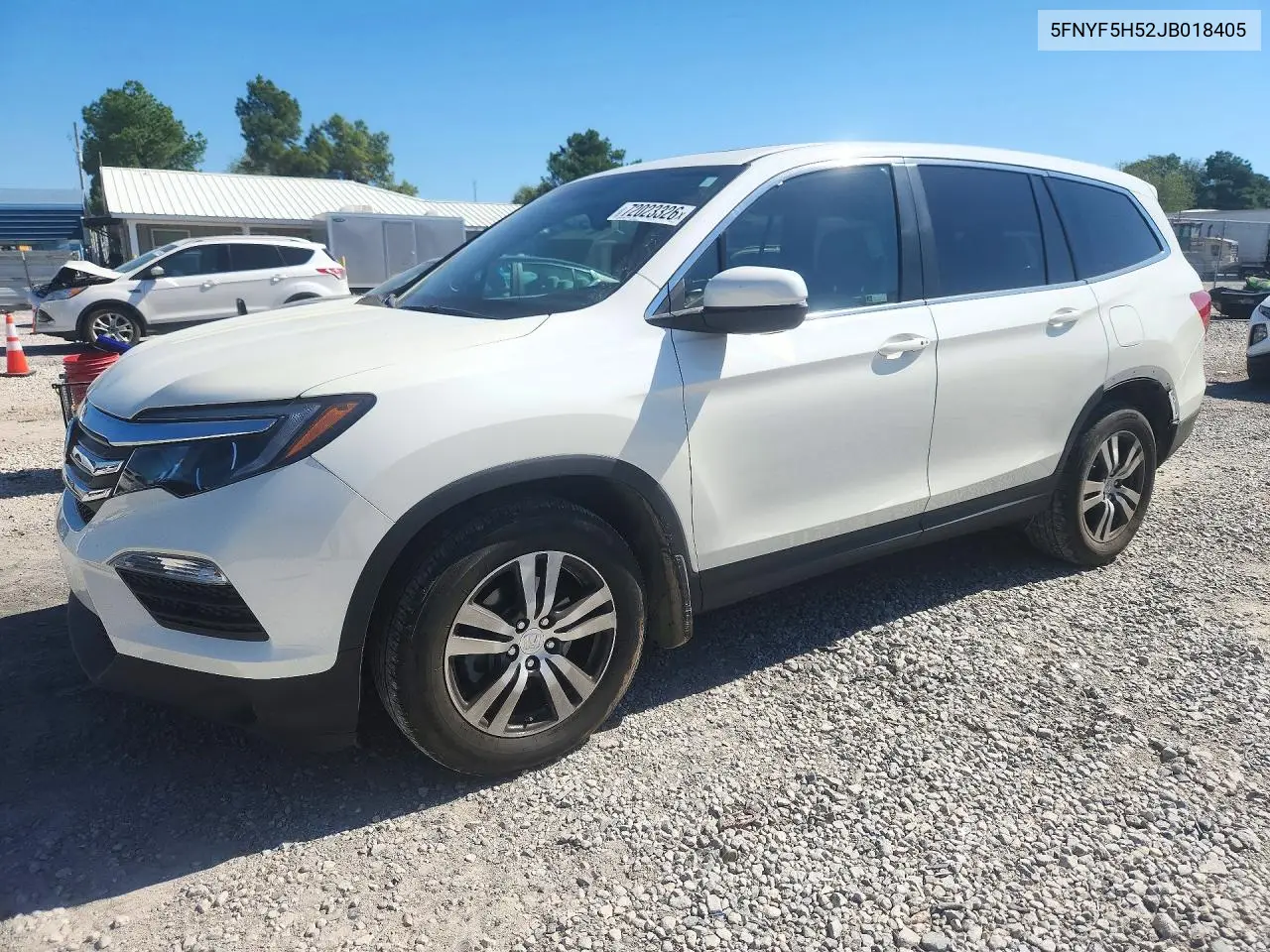 HONDA PILOT 2018, VIN 5FNYF5H52JB018405
