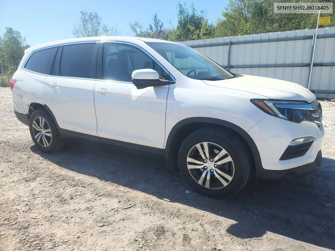 2018 HONDA PILOT VIN 5FNYF5H52JB018405 — фото 4