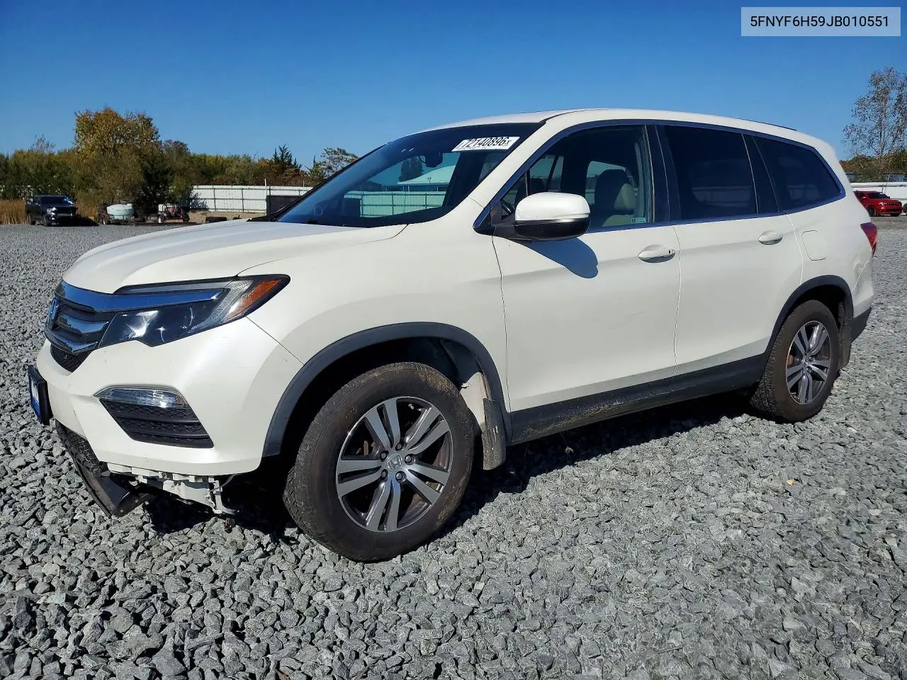 HONDA PILOT 2018, VIN 5FNYF6H59JB010551
