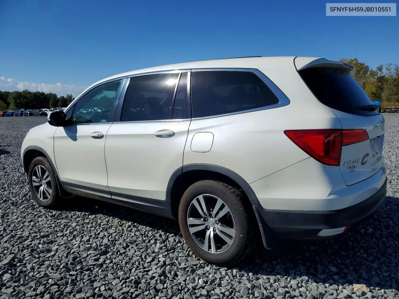 2018 HONDA PILOT VIN 5FNYF6H59JB010551 — фото 2