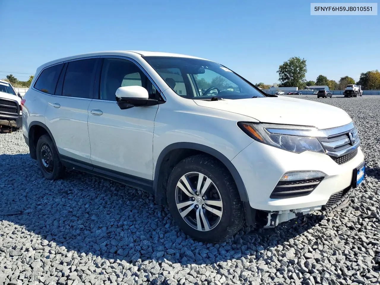 2018 HONDA PILOT VIN 5FNYF6H59JB010551 — фото 4
