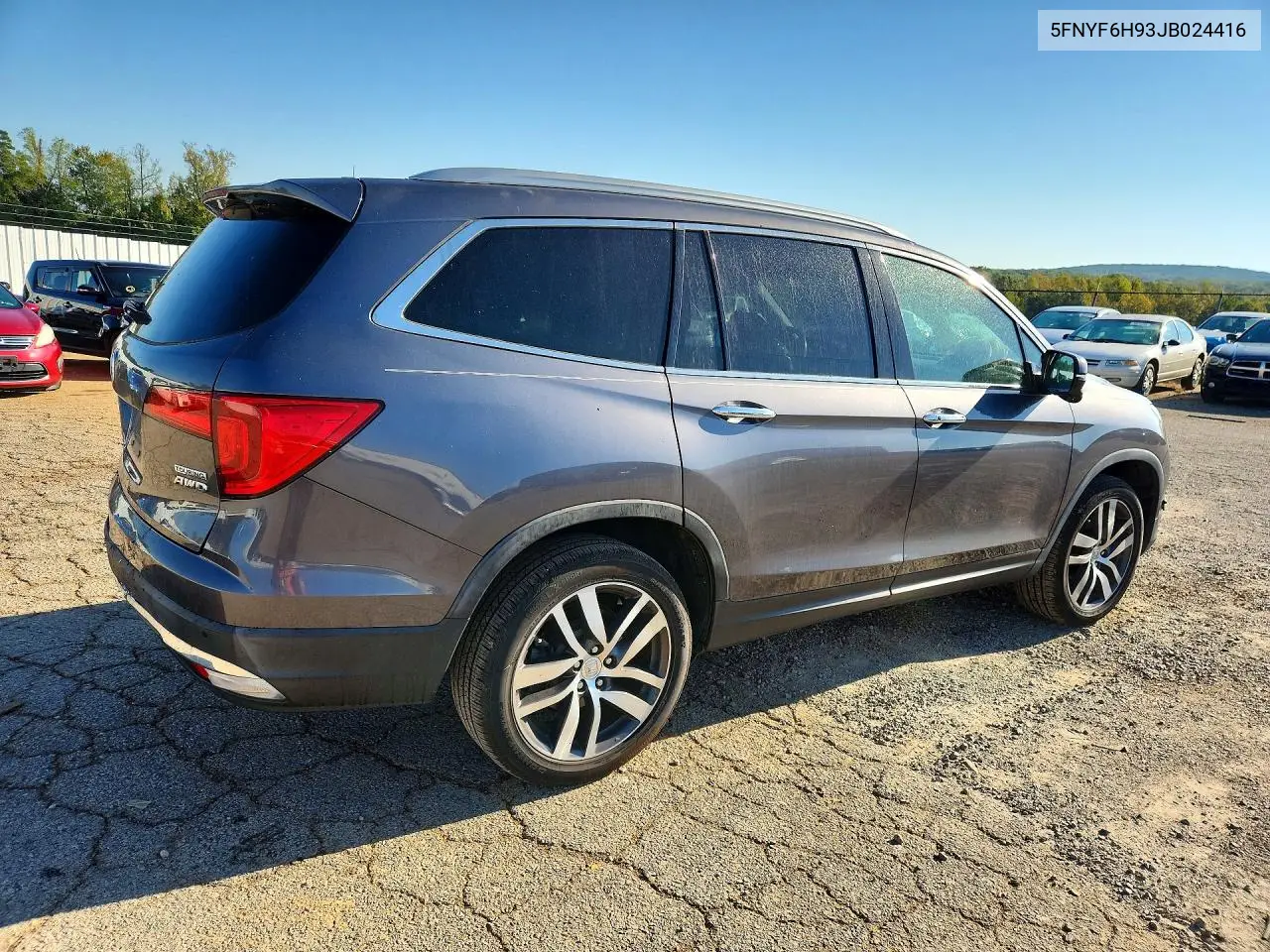 HONDA PILOT 2018, VIN 5FNYF6H93JB024416