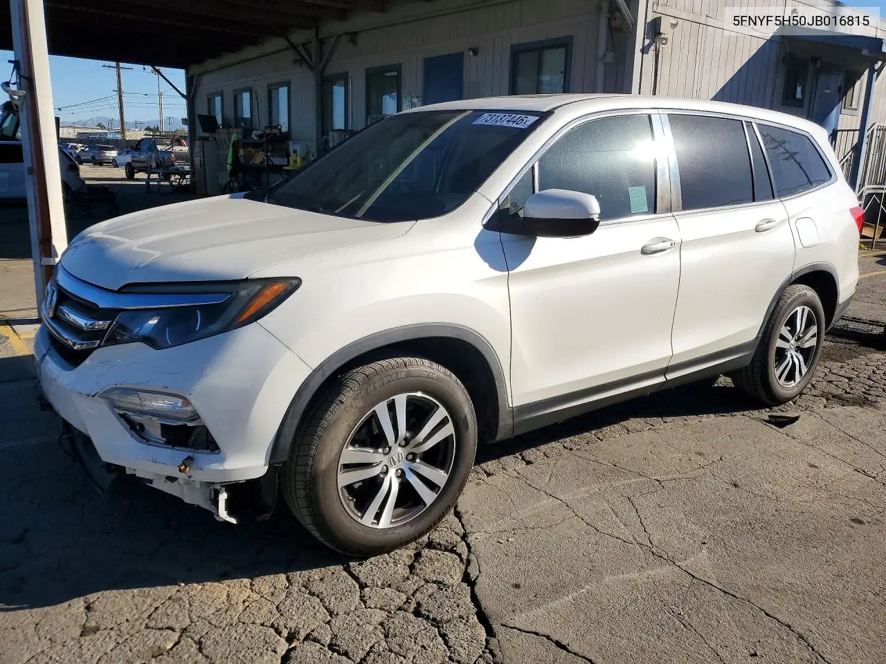HONDA PILOT 2018, VIN 5FNYF5H50JB016815