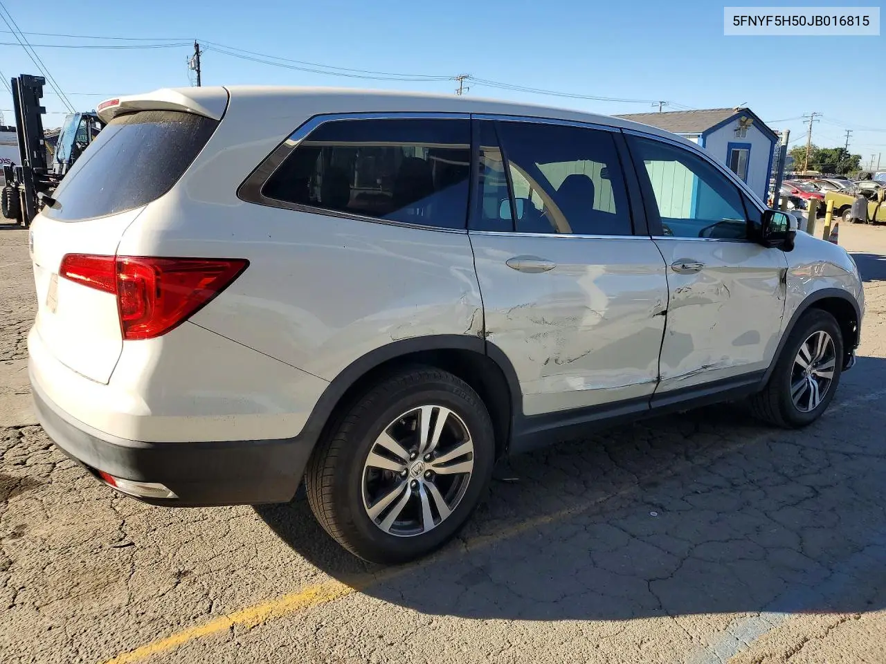2018 HONDA PILOT VIN 5FNYF5H50JB016815 — фото 3