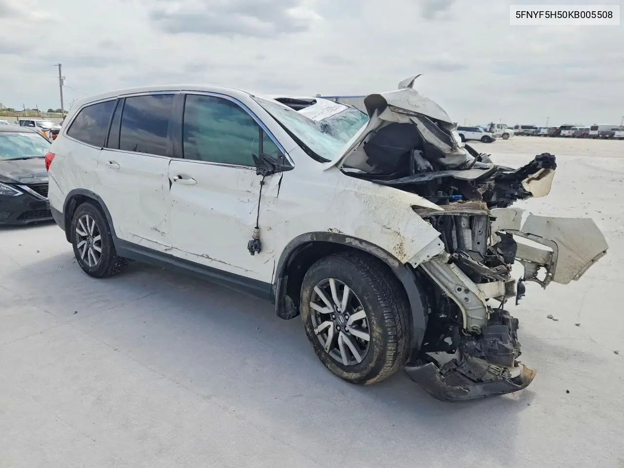 2019 HONDA PILOT VIN 5FNYF5H50KB005508 — фото 4