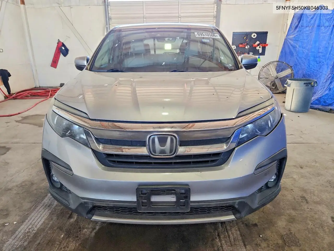 2019 HONDA PILOT VIN 5FNYF5H50KB046303 — фото 5