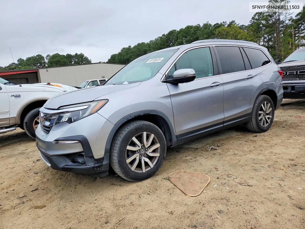 HONDA PILOT 2019, VIN 5FNYF6H42KB011503