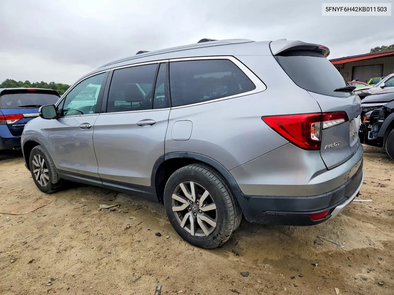 2019 HONDA PILOT VIN 5FNYF6H42KB011503 — фото 2
