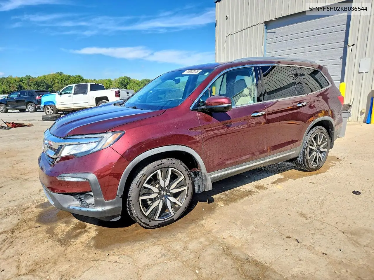 HONDA PILOT 2019, VIN 5FNYF6H02KB036544
