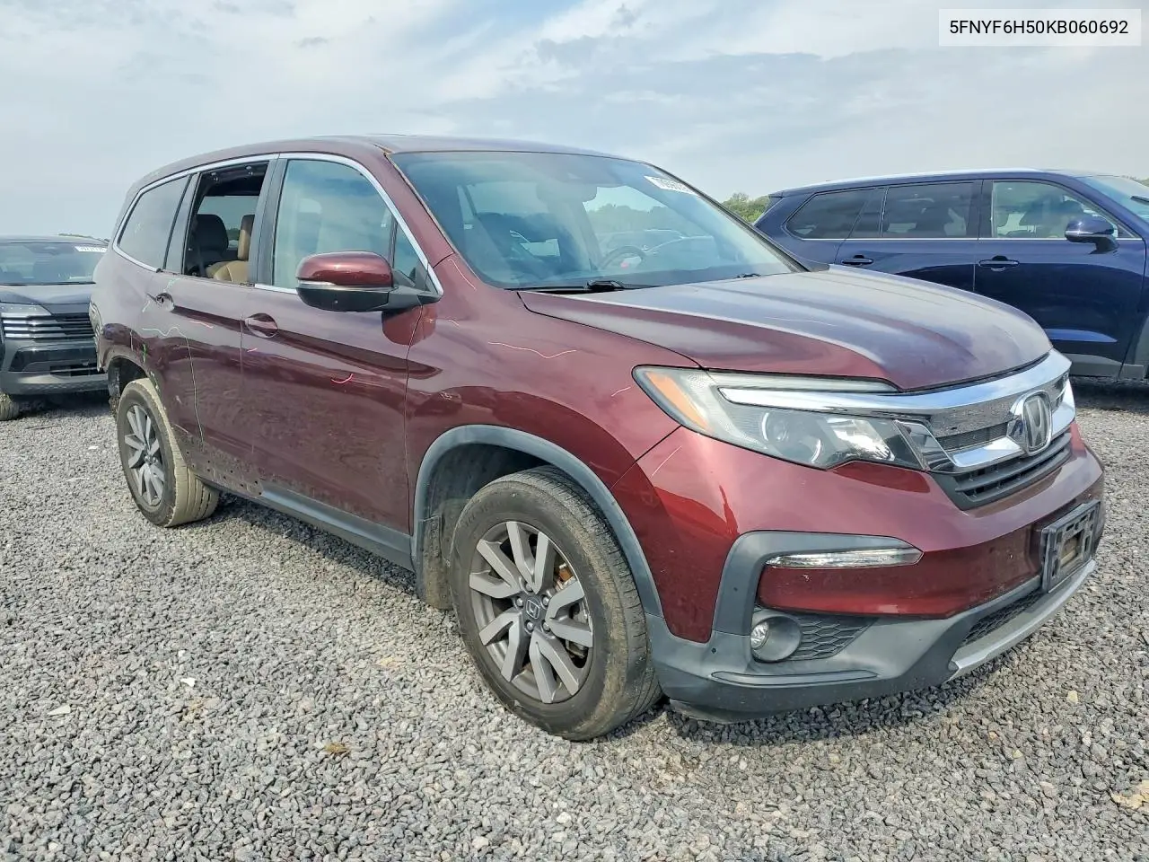 2019 HONDA PILOT VIN 5FNYF6H50KB060692 — фото 4