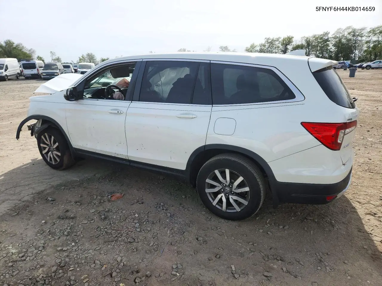 2019 HONDA PILOT VIN 5FNYF6H44KB014659 — фото 2