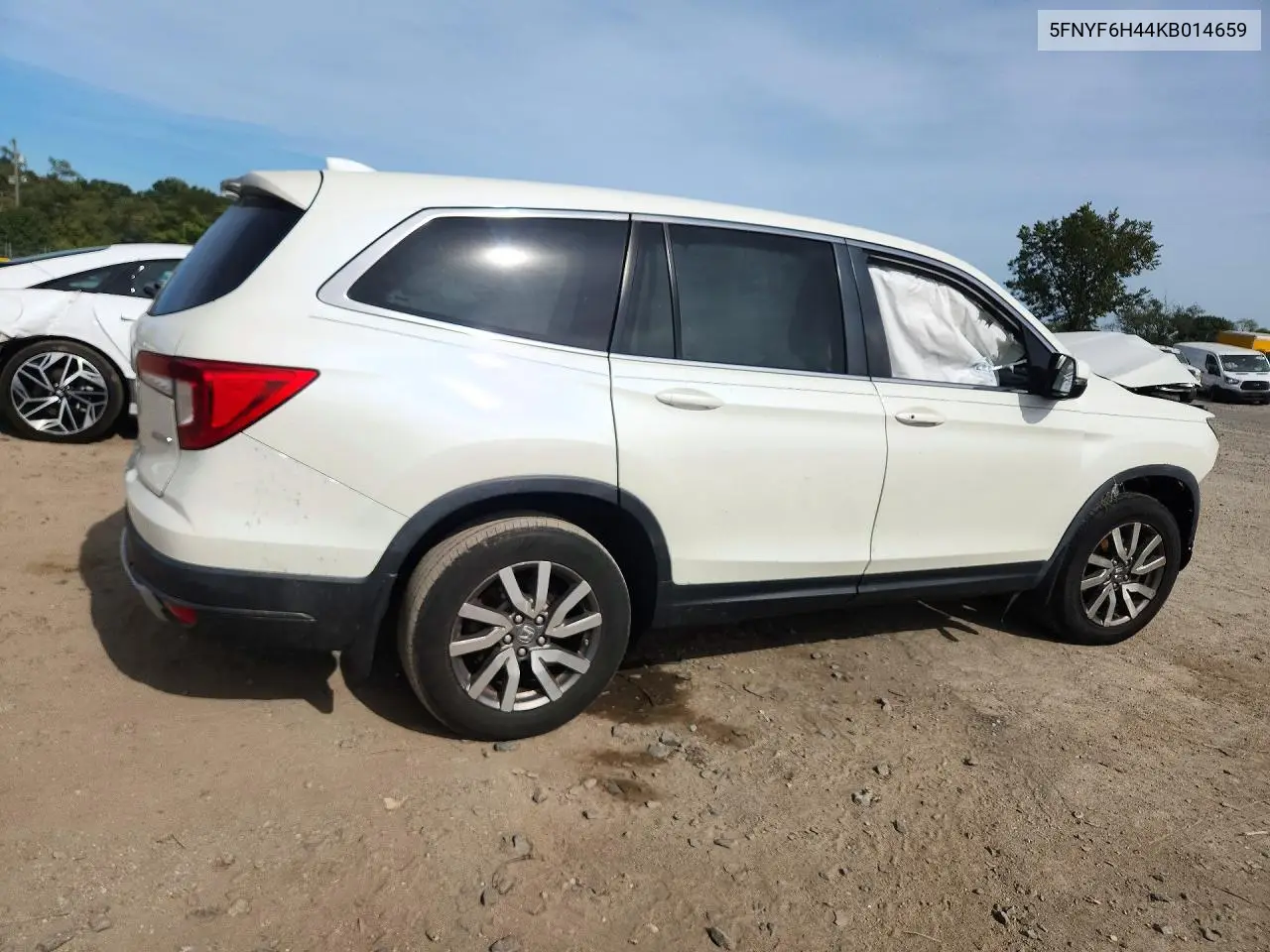 2019 HONDA PILOT VIN 5FNYF6H44KB014659 — фото 3