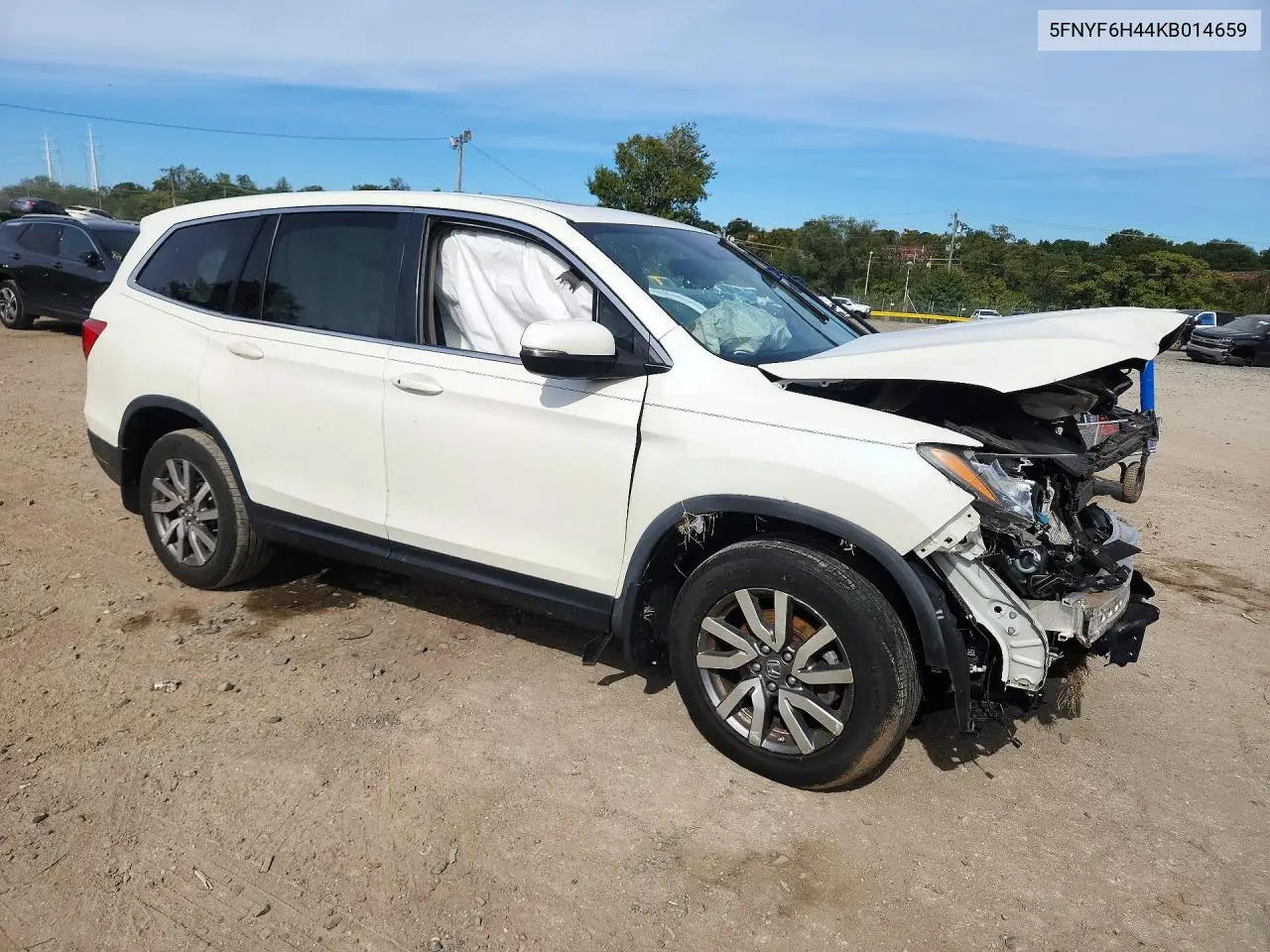2019 HONDA PILOT VIN 5FNYF6H44KB014659 — фото 4